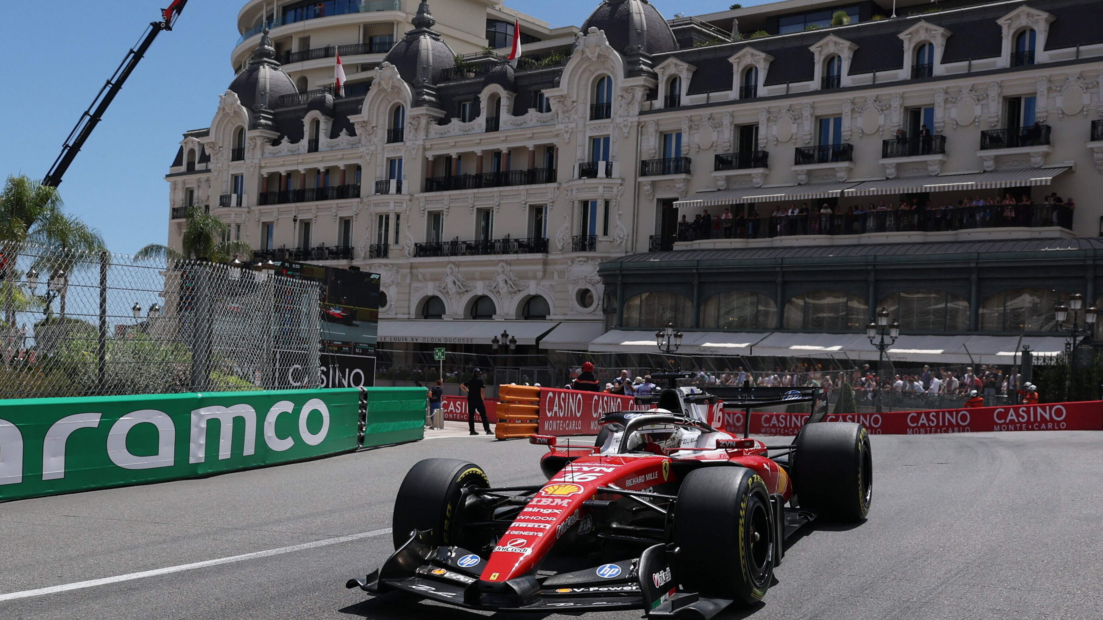 Charles Leclerc fastest as Ferrari dominate first practice at Monaco Grand Prix